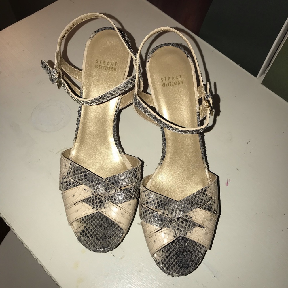 Stuart Weitzman Platform Heels Size 11 Euc - image 3
